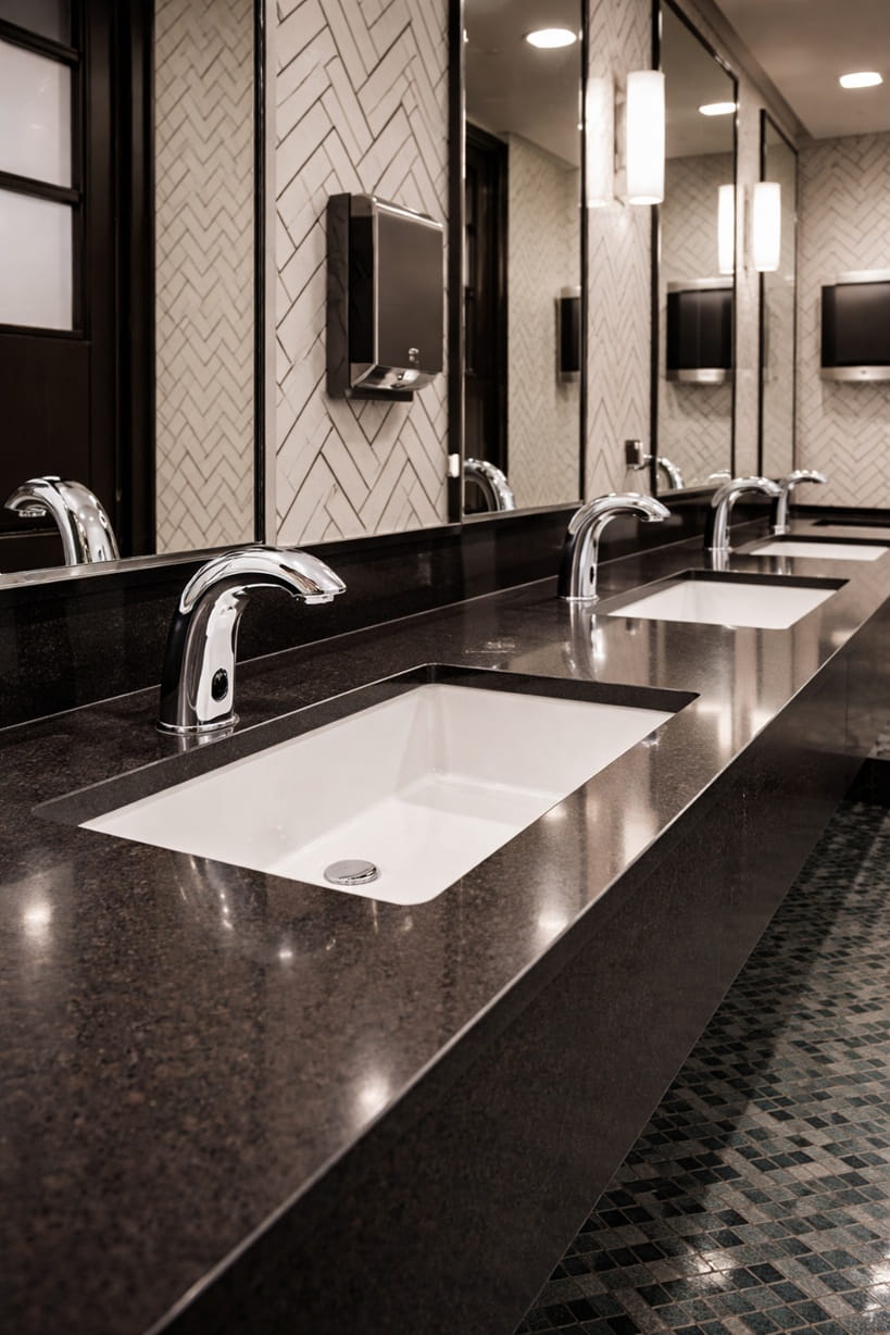 modern commercial restroom infrastructure